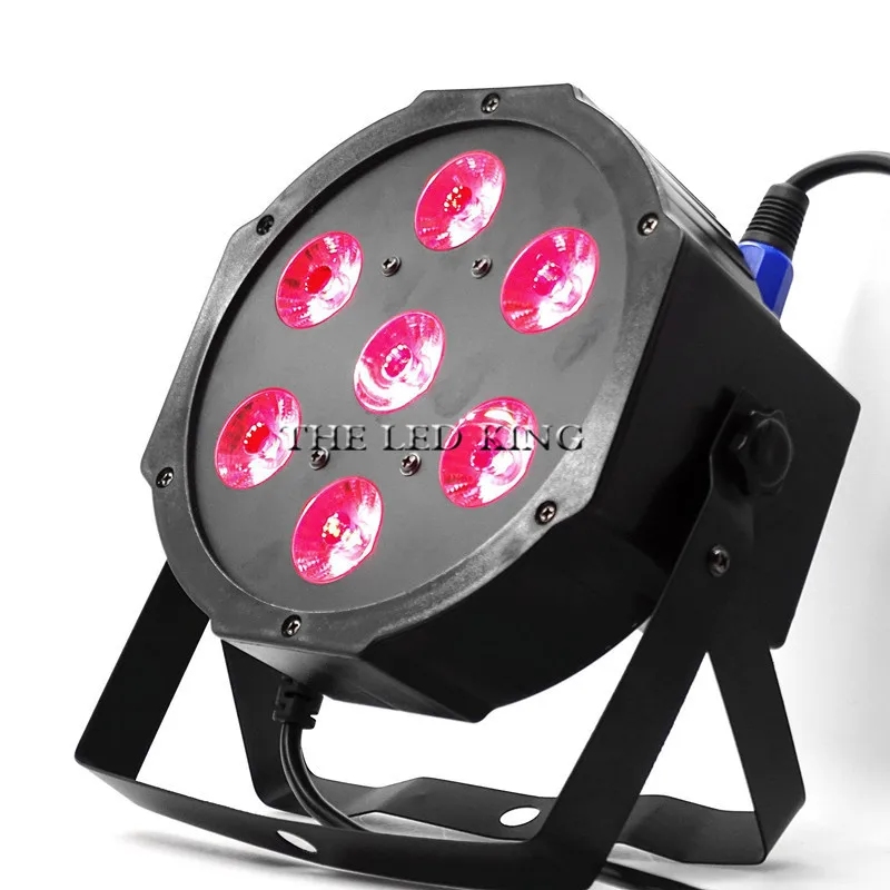 

Wireless remote Lightme Professional Stage Light Projector 7x15W RGBWA 5IN1 Par Lamp 9CH DJ Lamp Party KTV Concert Ligh
