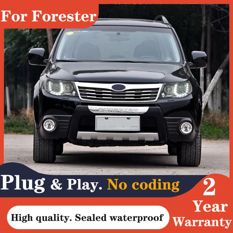 Передняя фара для Subaru Forester 2008-2012 светодиодный ная DRL Hid линзы проектора Bi Xenon