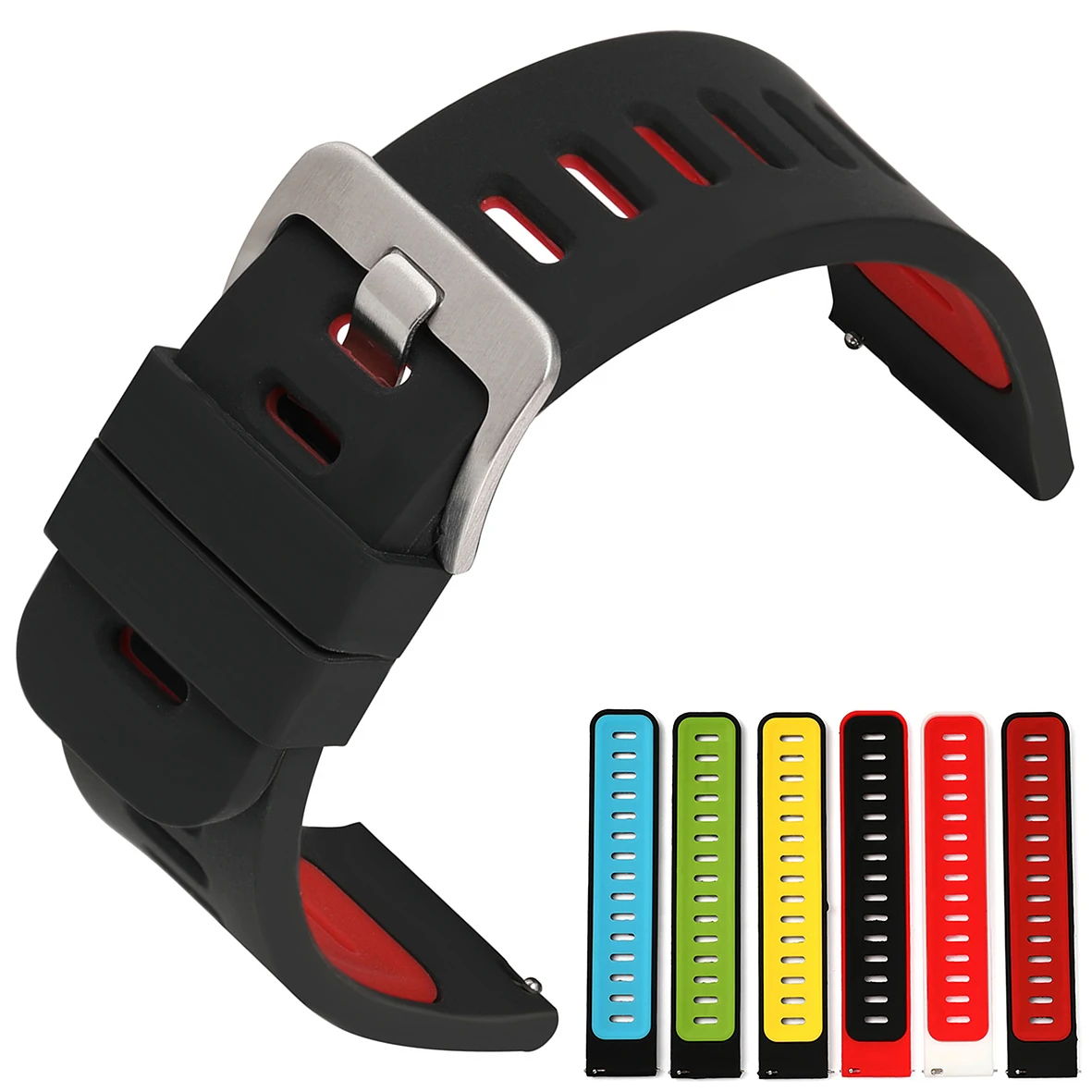 

Ремешок для часов Samsung Galaxy Watch Active 2, силиконовый, быстросъемный, 22 мм, 20 мм, 42 мм, 46 мм