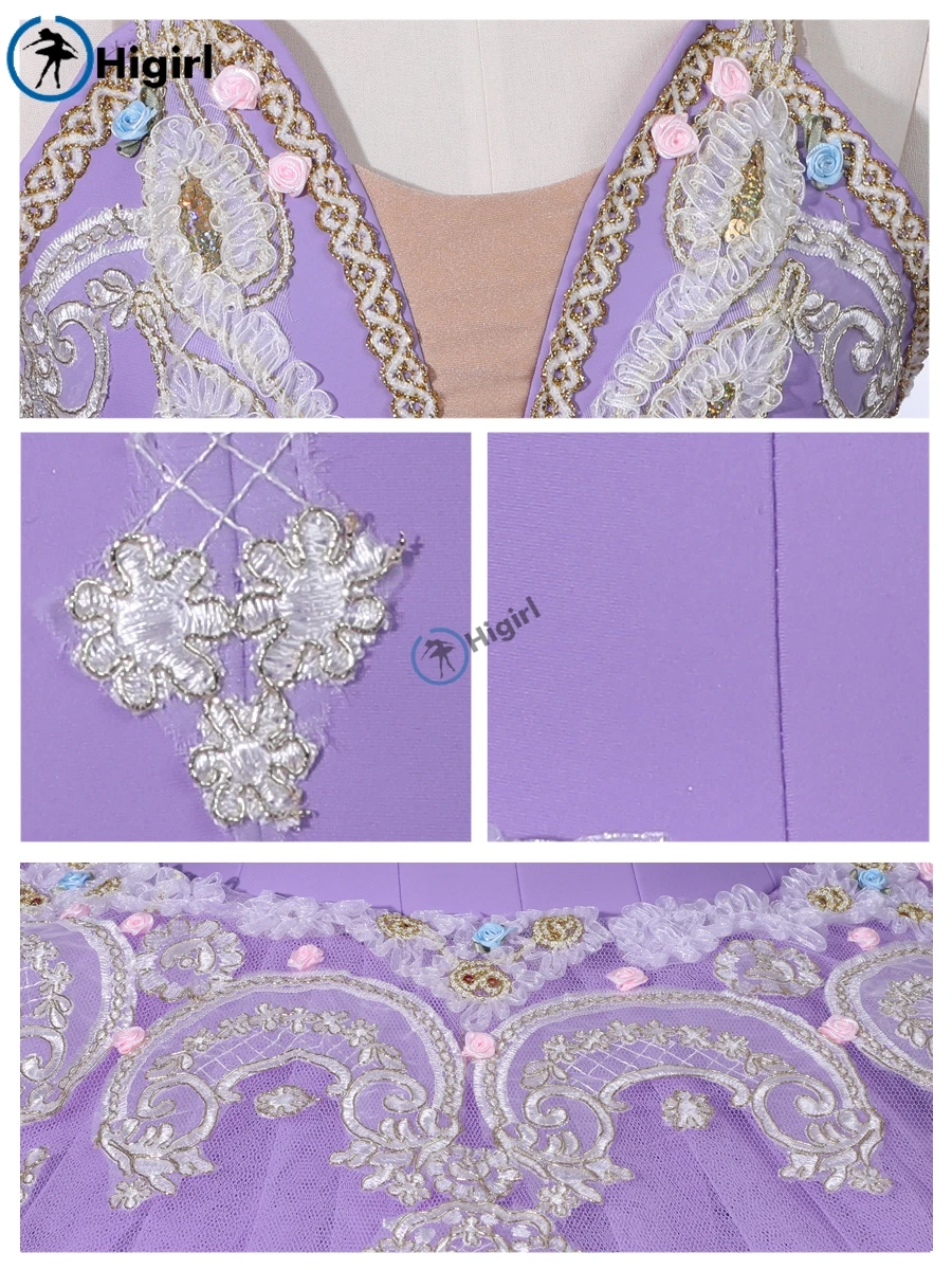 Детская сиреневая Спящая Красивая профессиональная балетная пачка для женщин