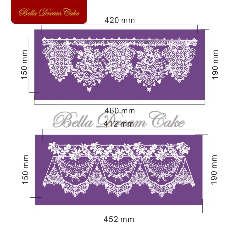 Новинка цветочный оригинальный набор для свадебного торта кружевные формы