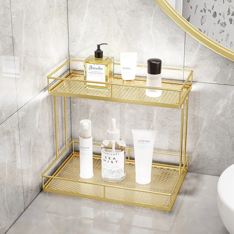 

Nordic Makeup Organizer Basket Dressing Table Makeup Organizer Rack Bathroom Cosmetic Storage Box Jewelry Holder Display Stand