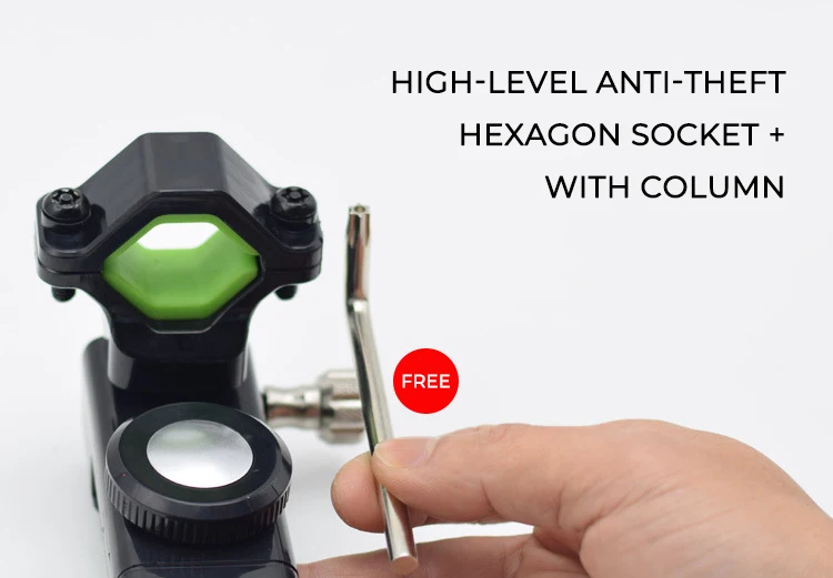 

360 Adjustable Phone Mount Cell Phone Holder Universal Non-Slip for Bicycle Motorcycle Phone Holder with Led Light and Compass