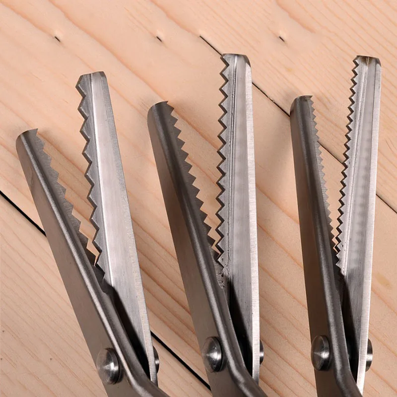 Швейная вырезка 23 5 см зигзаг изготовление одежды искусственная кожа ножницы для