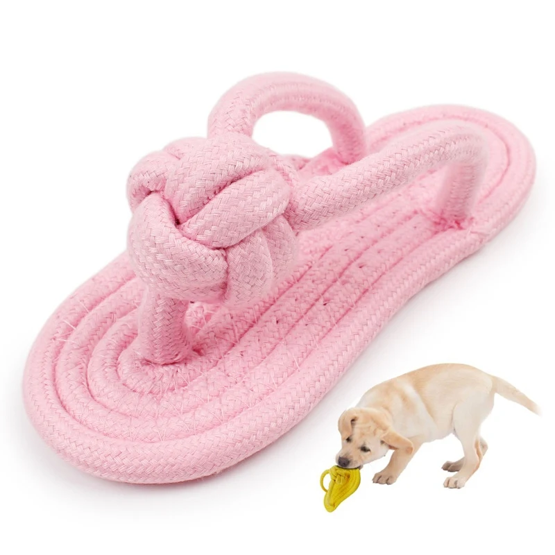 SALE-2019 Dog Chew Molar Toy Durable Slipper Shape Biting Ring Bite Resistant Pet Tool Non-toxic Dogs Toothbrush | Дом и сад