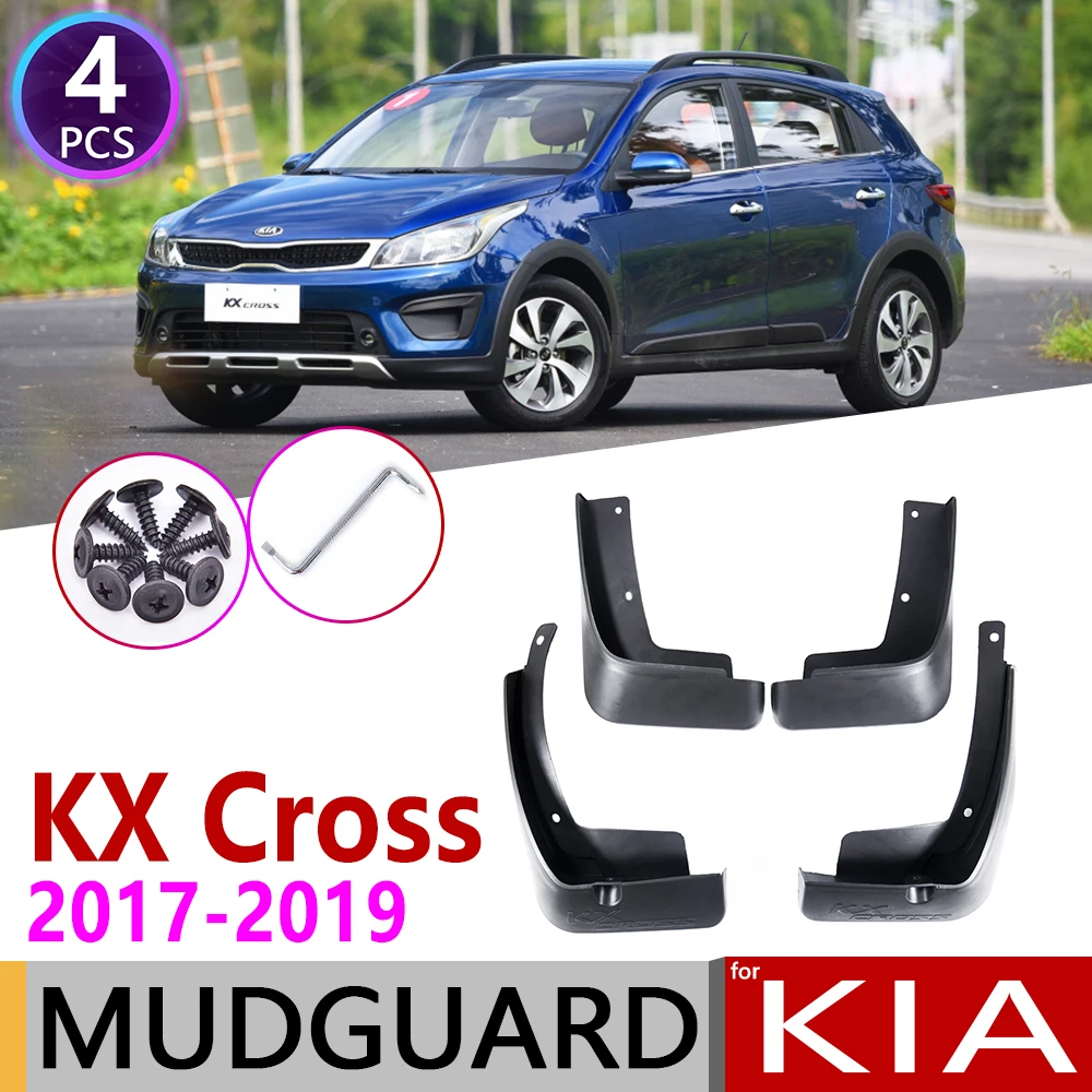 

Front Rear for KIA Rio KX Cross X-Line 2017 2018 2019 Car Mudflaps Fender Mud Flaps Guard Splash Flap Mudguard Accessories XLine