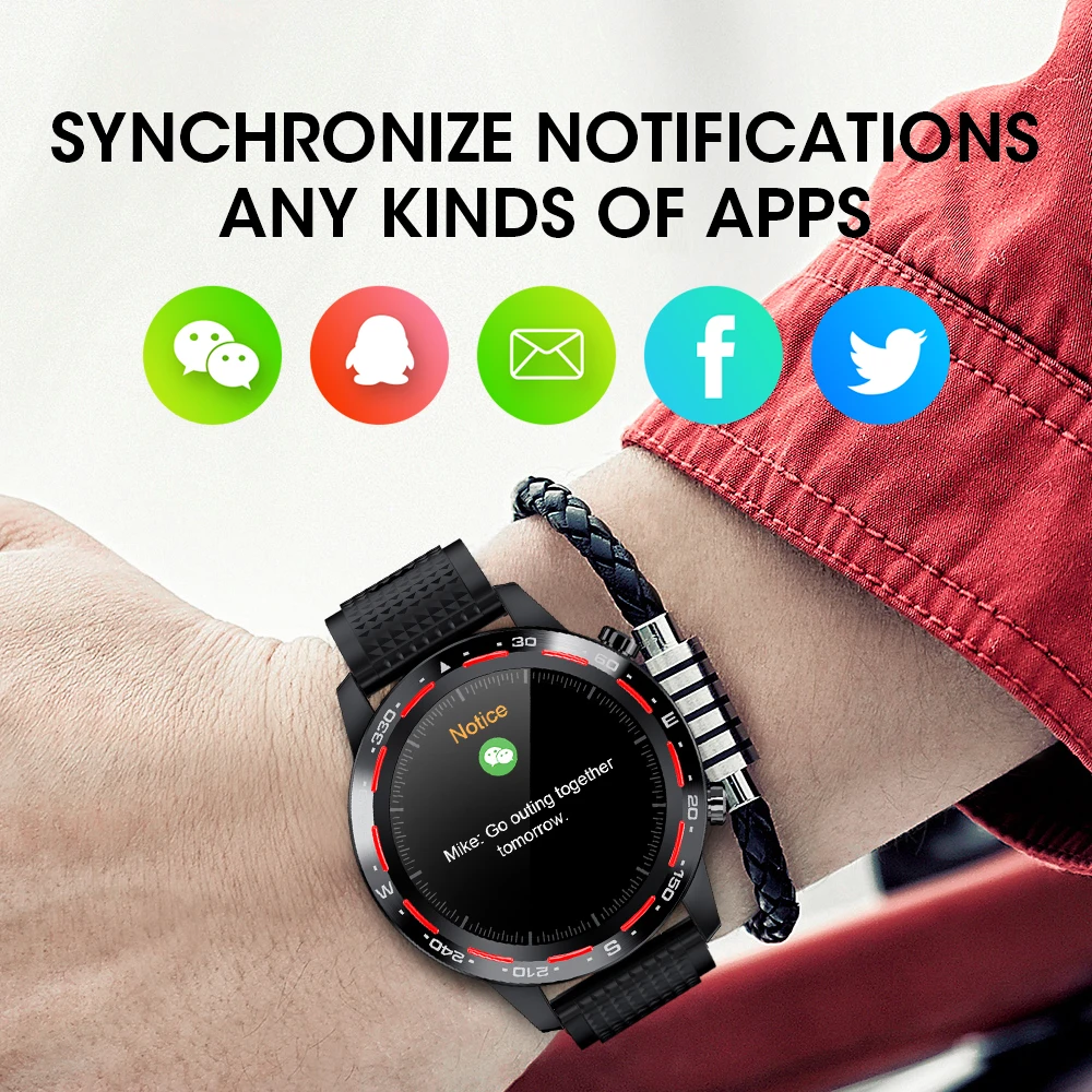 Unique L12 Smart Watch Men Full Touch Smartwatch Fitness Tracker Blood Pressure Clock Women | Электроника