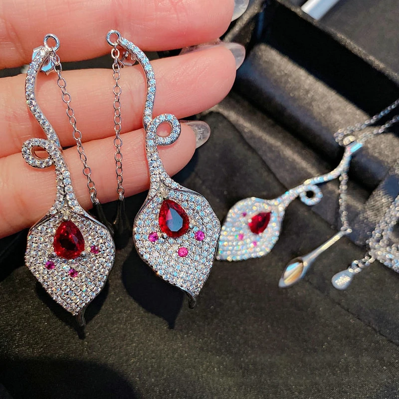 2 шт. женские серьги-подвески в виде цветка лилии | Украшения и аксессуары