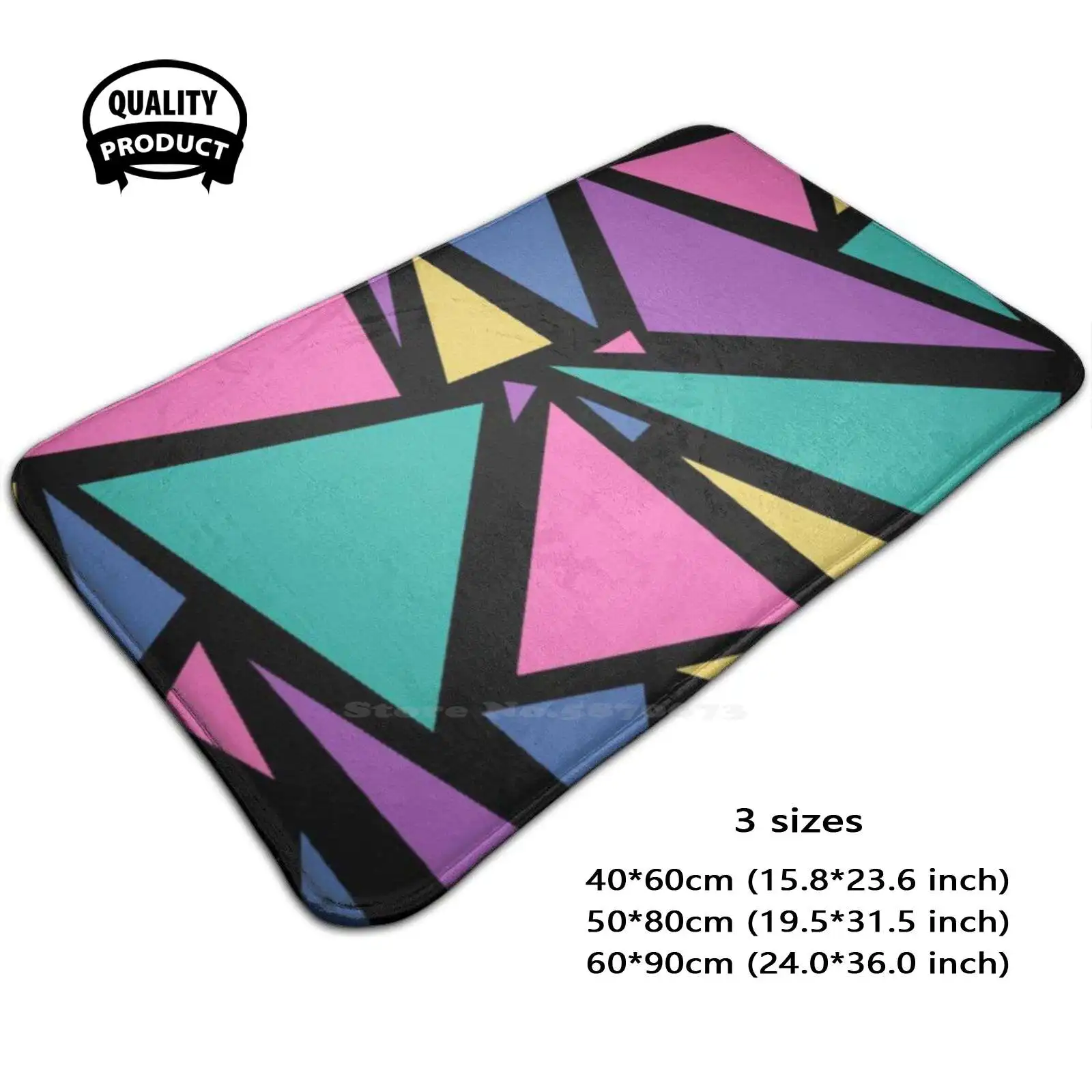 

80’S Es Soft Foot Pad Room Goods Rug Carpet 80 Es Colorful Bold