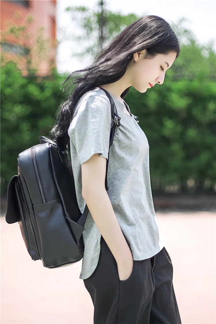 

Vintage Large Capacity Fashion Women Backpack Casual Leather Women's Rucksack Preppy Style Girls School Bag