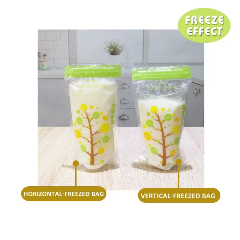 

112Pcs Baby Breast Milk Storage Bags Leak Proof Sterilized Freezer Storage Bag