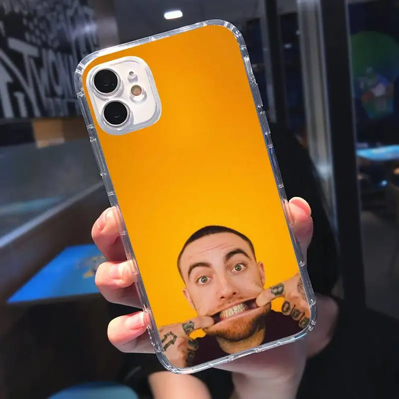 

Macs Miller America rapper Phone Case Transparent for iPhone 6 7 8 11 12 s mini pro X XS XR MAX Plus