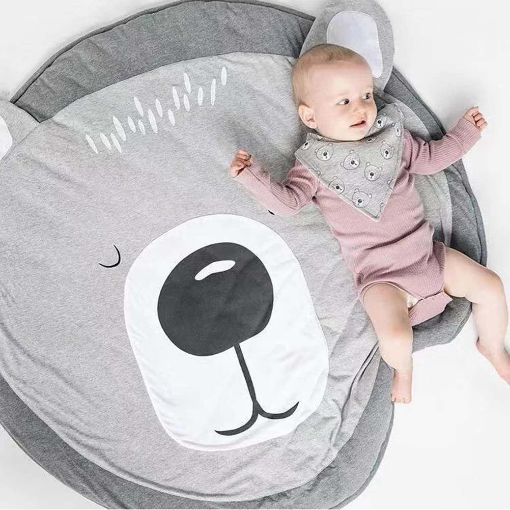 

Cotton Round Bear Nursery Rug Baby Floor Newborn Infant Crawling Mat Blanket Floor Carpet Kids Room Decoration Best Xmas Gift