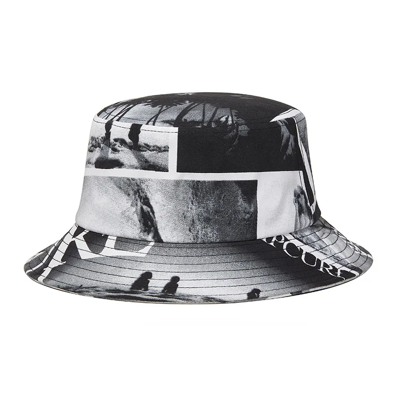 

Black Bucket Hat Men Women Panama Summer Sun Beach UV Protection Breathable Cap Outdoor Fishing Accessory For Youth