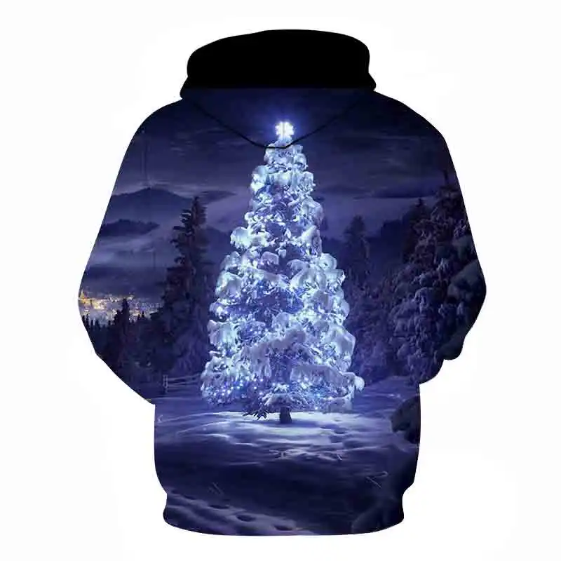 

Cartoon hoodie Christmas theme man anime 3d printing fun hoodie punk rock party happy man costume S-6XL