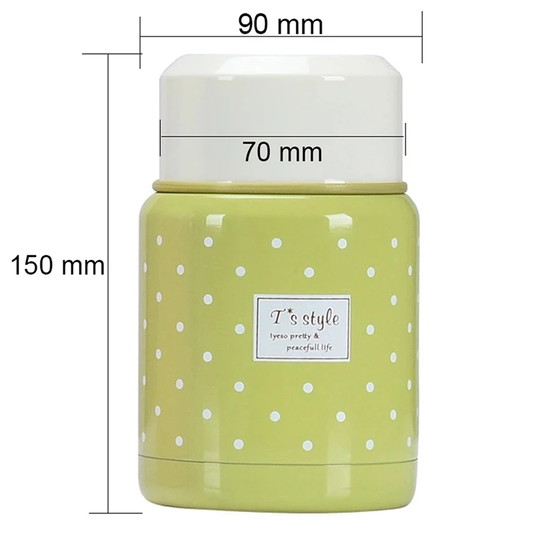 Food Jar Thermos and Folding Spoon Thermal Lunch Box Children Termos Colorful Soup Jar Portable Bag For Food With Container
