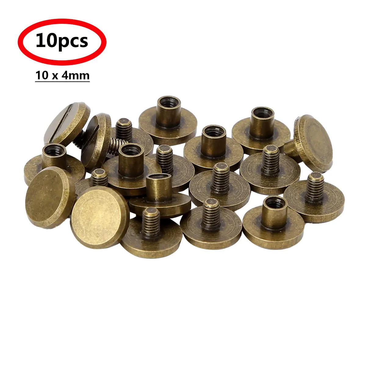 10 шт. винты &quotЧикаго&quot стандартные крепежные для кожаного ремесла ремонт