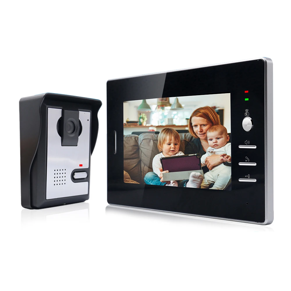 Проводная система видеодомофона 7 дюймов проводной дверной звонок монитор IR CUT