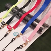 mobile phone lanyard hanging neck rope pendant chain bowknot broadband childrens floral pendant detachable keychain