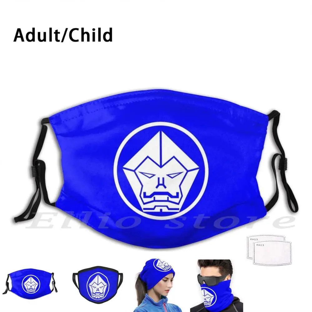 

Маска для взрослых и детей Galaxy Blue Gorilla, многоразовый фильтр Pm2.5 Power Ranger Lost Galaxy Seijuu Sentai Gingaman Galaxy