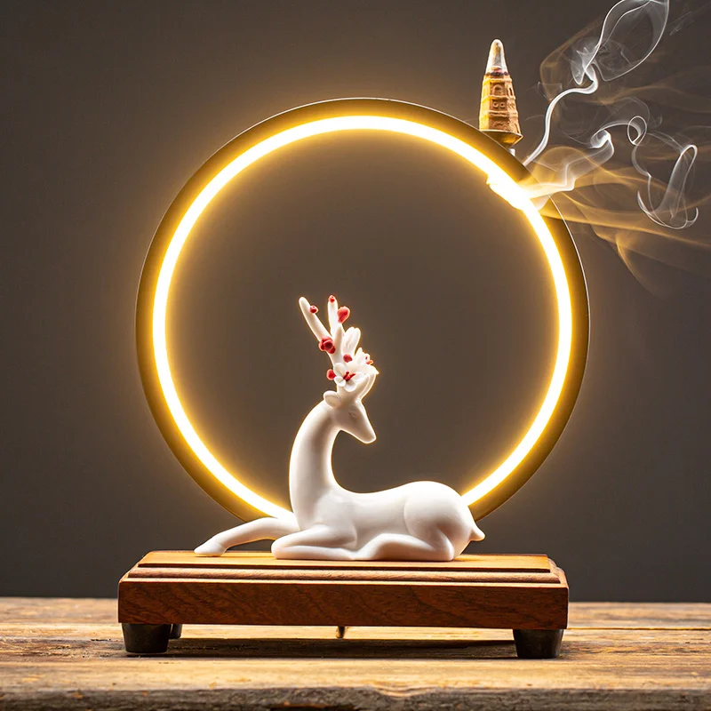 Китайская горелка для благовоний с обратным потоком лотоса электрическое