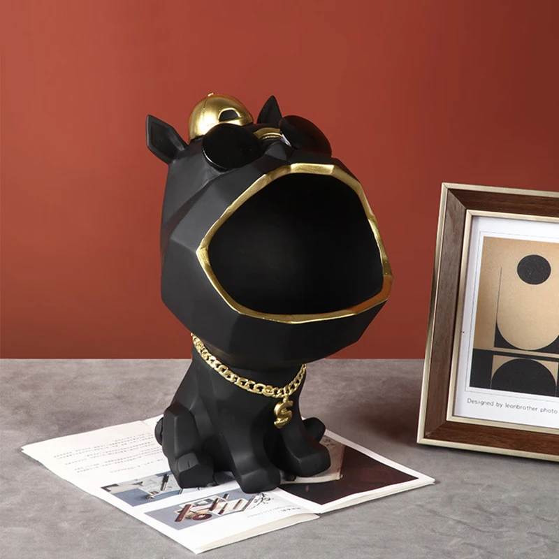 Домашний Декор 3D миниатюрная фигурка крутая собака Настольный ящик для хранения