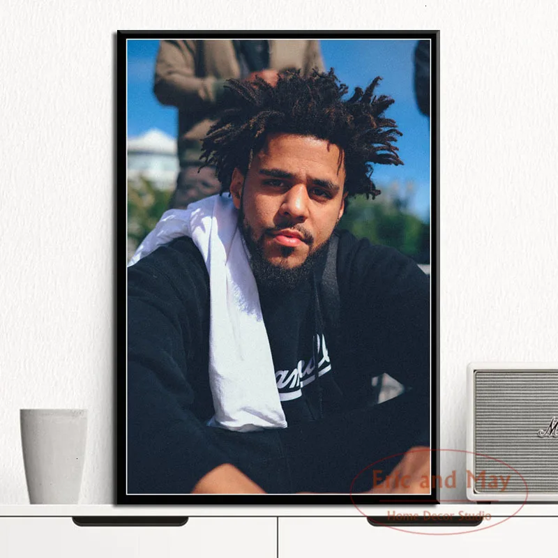 J Cole рэп хип-хоп музыка звезда певец рэпер художественная живопись винтажный