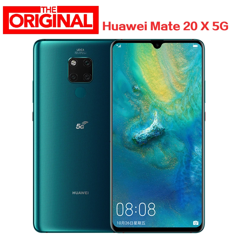 В наличии глобальная версия Huawei Mate 20 X 5G EVR N29 Android телефон Kirin 980 40.0MP NFC IP53 7 2 дюймов
