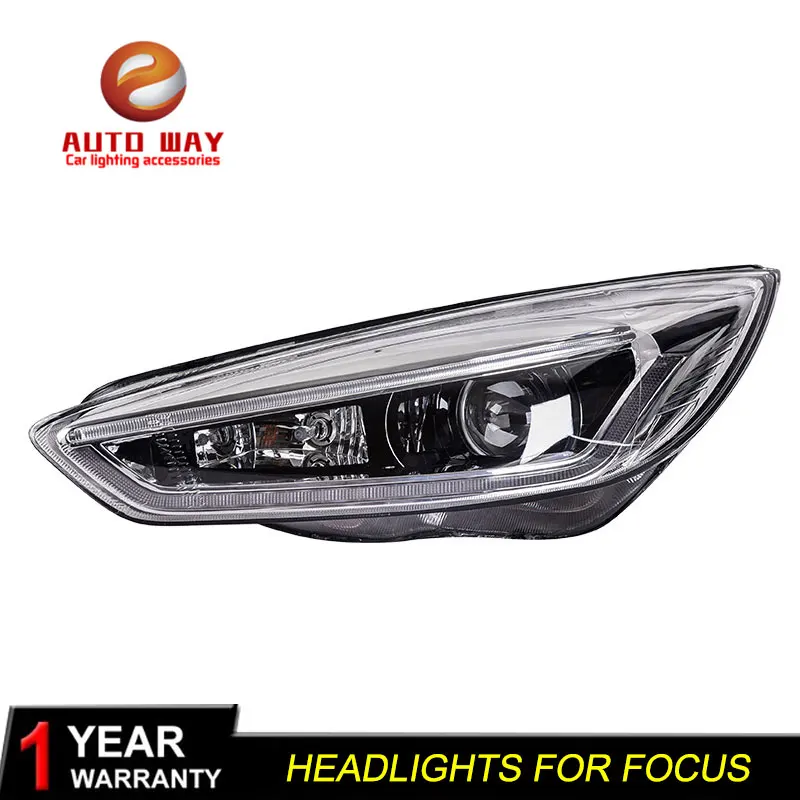 Стайлинг автомобиля чехол для Ford Focus передние фары фокус светодиодные DRL Объектив