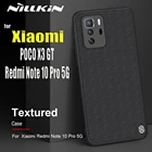 Чехол Nilkin для Xiaomi Redmi Note 10 Pro 5G CN, текстурированный нейлоновый прочный нескользящий ударопрочный чехол для задней панели POCO X3 GT