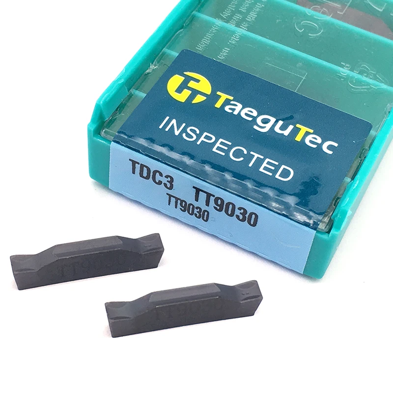 10 шт. TDC3 TT9030 3 мм карбидные пластины TaeguTec инструмент для обработки канавок