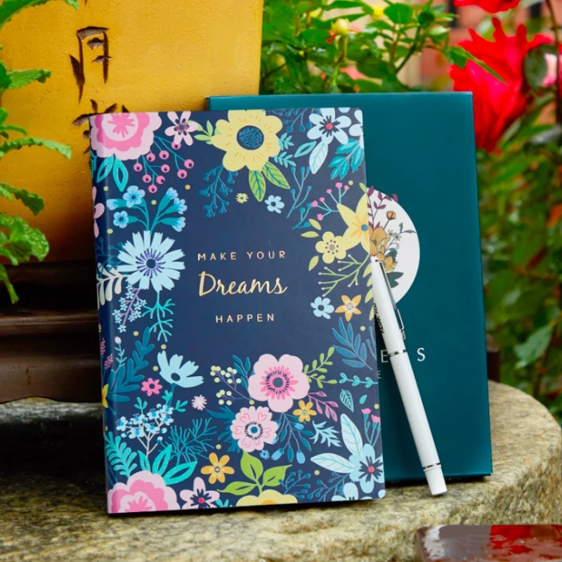 2019 в Корейском стиле Kawaii Винтаж цветок дневник с расписанием ежедневник бумага