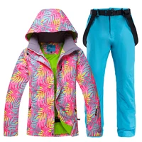 ski suit women 30%c2%b0c warm winter snow clothing set female ski jacketpants waterproof breathable skiing and snowboarding suits