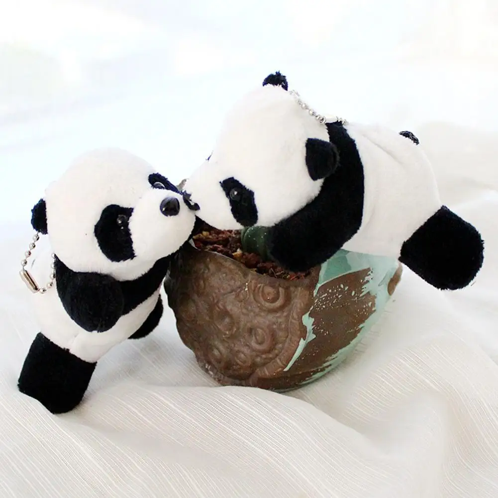 

Cute Plush Toy Little Panda Hanging Keychain Key Holder Pendant Bag Ornament