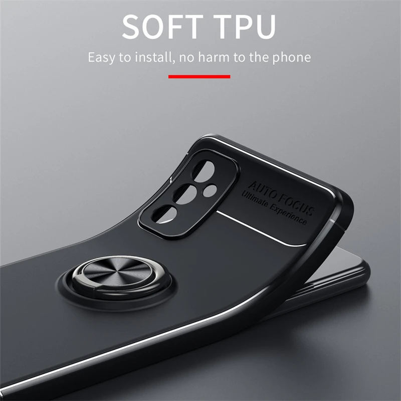 For Samsung Galaxy M52 5G Case For Samsung M52 5G Cover Bumper TPU Soft Ring Magnetic Holder For Cover Samsung M52 5G M52 Fundas