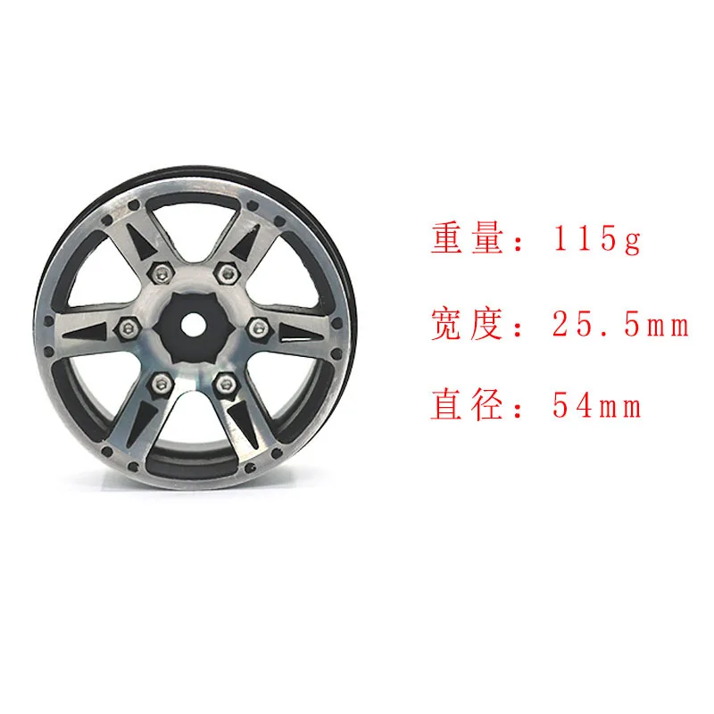 

RC1.9 Inch Climbing Car Metal Wheel Weighting Weight Lock Tire Simulation Suitable for TRX4 SCX10 90046 D90 RC Accessories