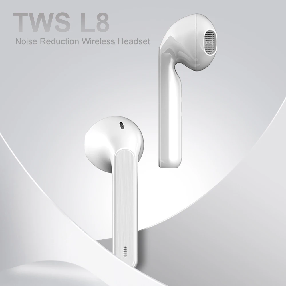 Беспроводные наушники L8 TWS Bluetooth 5 0 с сенсорным управлением шумоподавлением