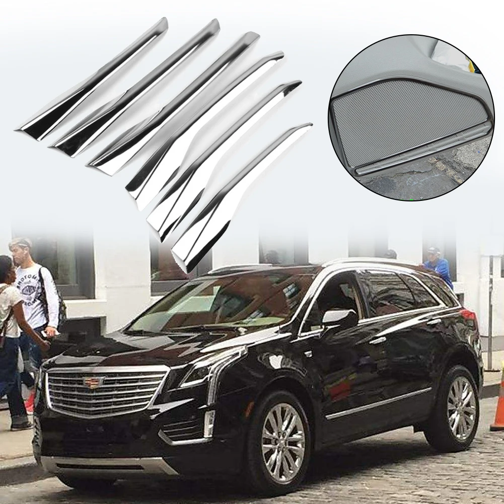 Хромированный яркий передний противотуманный светильник обшивка 6 шт. для Cadillac XT5