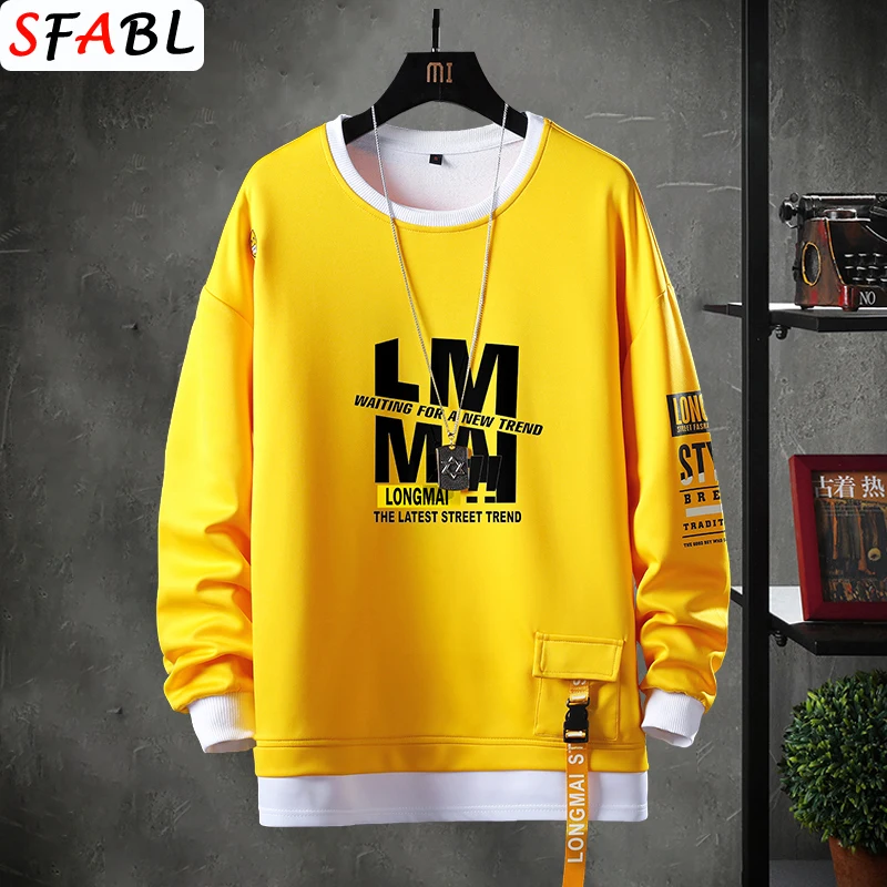 

Fashion Men Hoodie 2021 New Autumn Male High Street Sweatshirts Hoodies Men's Hip Hop Pullover Hoodies Women Casual Tops Brand