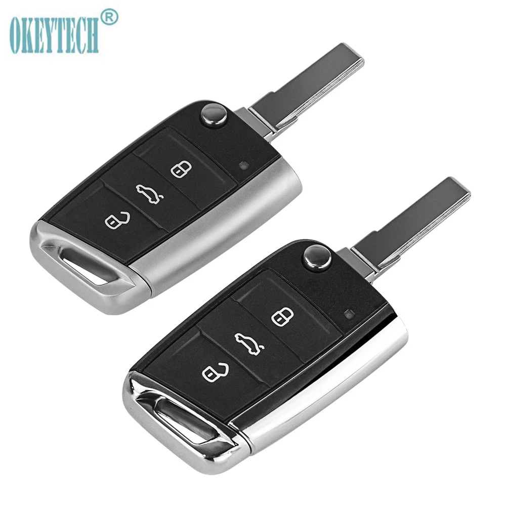 OkeyTech 3 кнопки дистанционного откидного складного автомобильного ключа оболочка