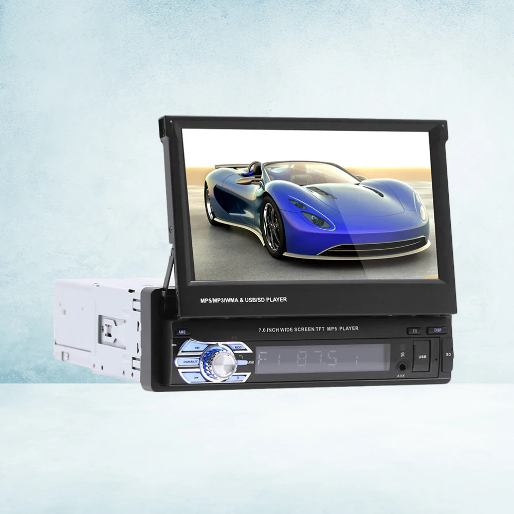 

1Pc 7 Inches Flexible Professional Car Mp5 Player Mp3 Radio AIO Machine