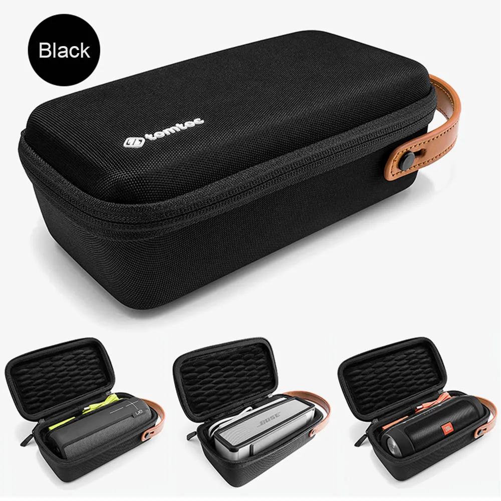 Черный Жесткий Портативный чехол для путешествий для Boss SoundLink Mini 1/2, для UE бум 1/2 JBL Flip 4 Беспроводной Bluetooth Динамик - Цвет: Черный