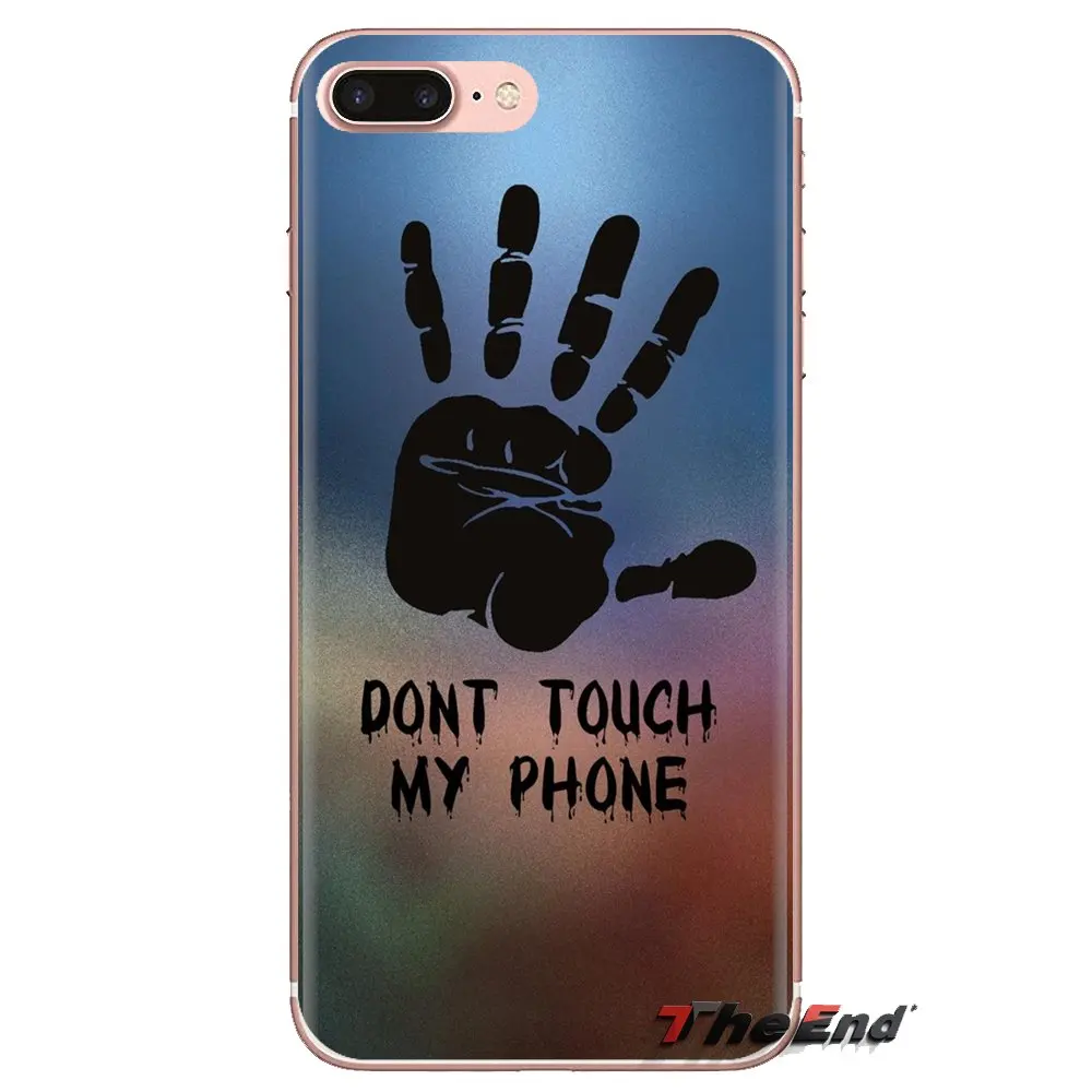 С надписью Don't touch my Чехлы для телефона samsung Galaxy S3 S4 S5 мини S6 S7 край S8 S9 S10 Plus Note 3 4 5 8