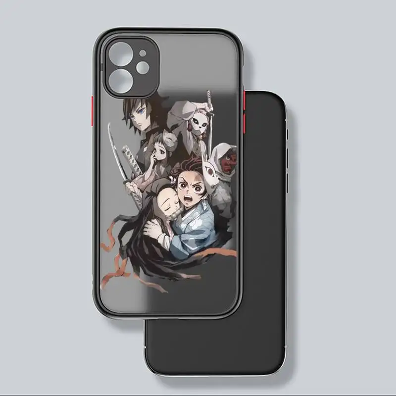 

Demon Slayer Anime Japan Phone Case matte transparent For iphone 7 8 11 12 plus mini x xs xr pro max cover