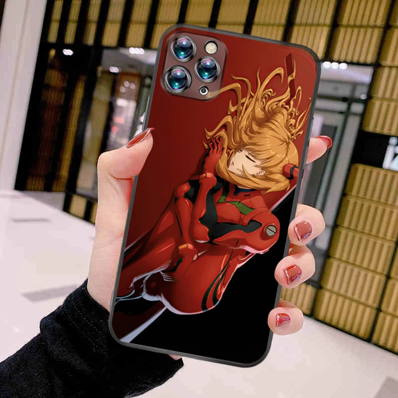 

Anime Evangelion Tani Akira Phone Case For iPhone 11 Pro MAX Smartphones Soft Coque Full Protection Kawaii Cool Telephone