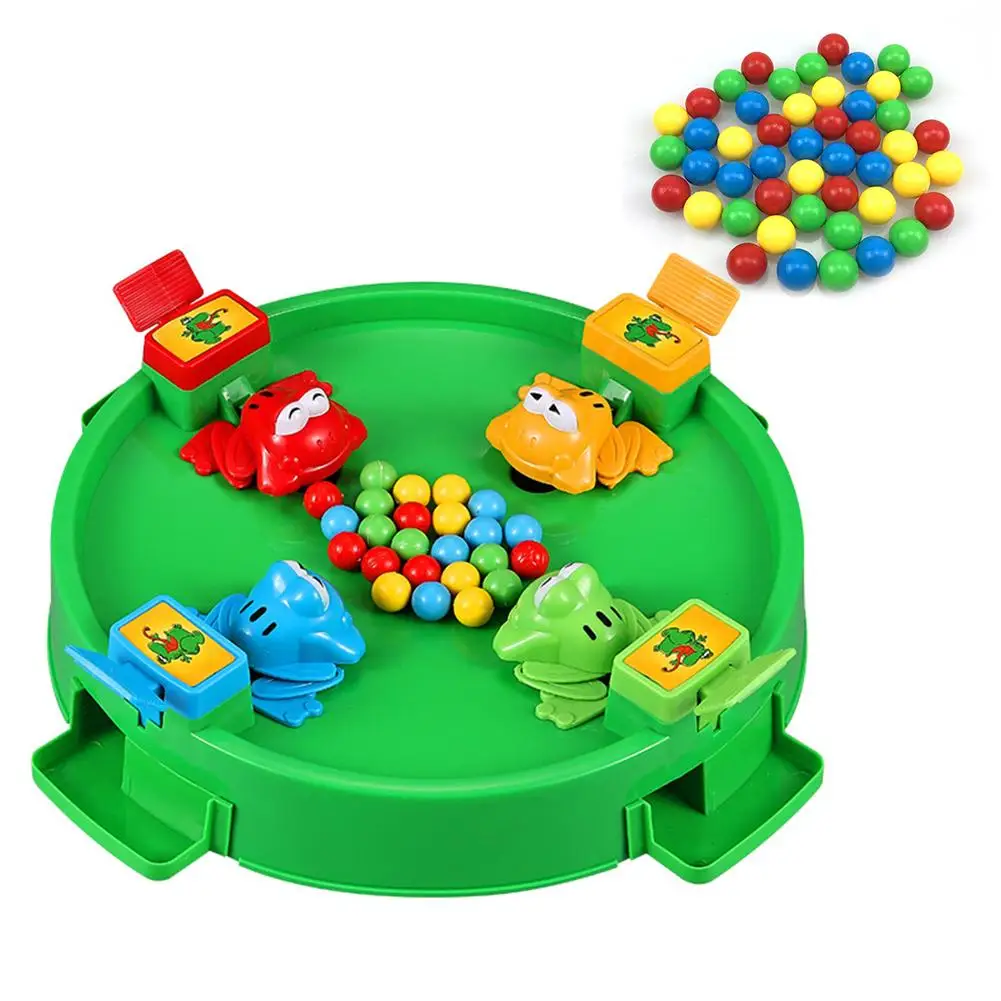 

1 Set Funny Frog Eating Beans Board Games Toys For Children Parents Interactive Desk Table Game Family Game Educational Toys Kid
