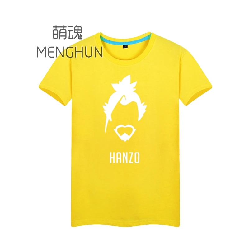 Высококачественные костюмы фанатов игр мужские хлопковые футболки HANZO нового