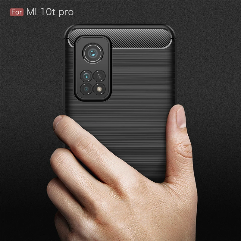 for xiaomi mi 10t pro 5g case mi 10t pro note 10 t lite cover luxury shockproof bumper silicone carbon brushed armor phone case free global shipping