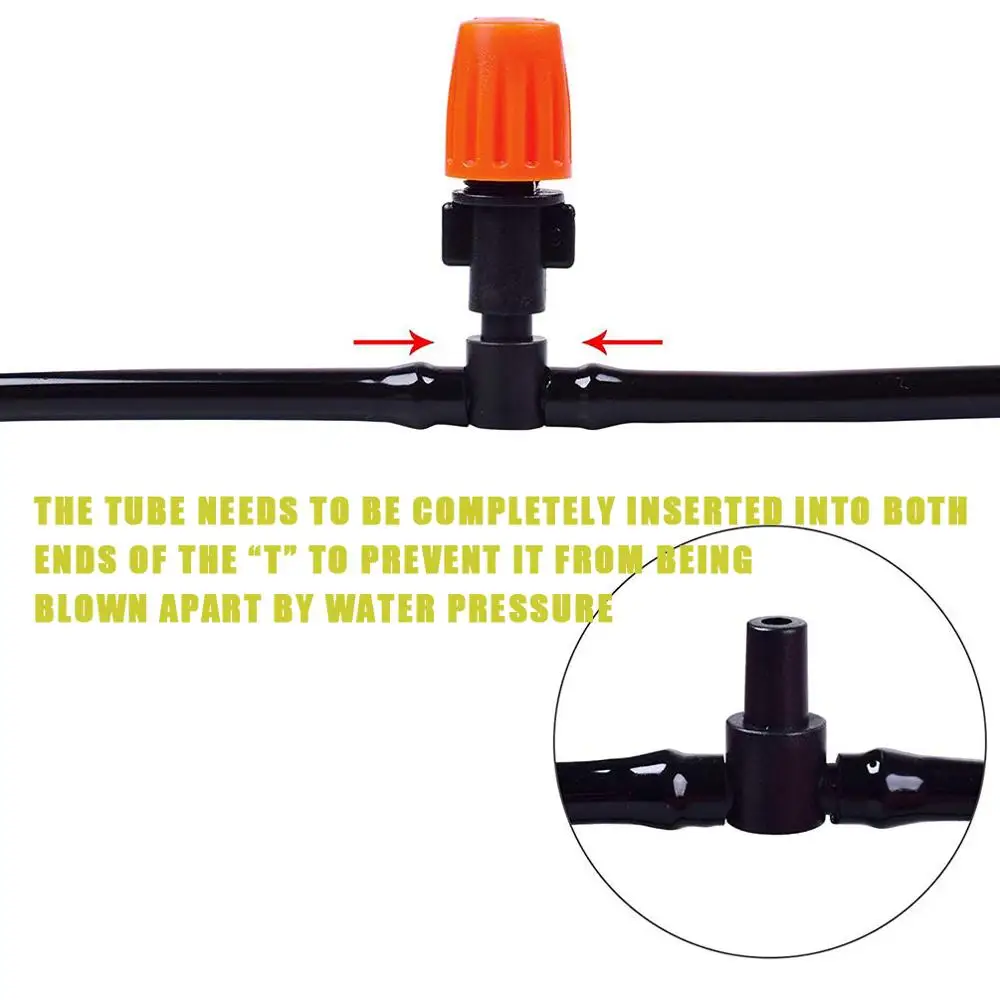 50 шт. 2-ходовой соединитель для шланга 4/7 мм 1/4 дюйма | Соединители садового