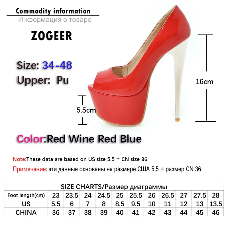 

Fashion Platform 16cm Extreme High Heels Women Blue Heel T-show Shoe Peep Toe Patent Leather Women Pumps Party Wedding Shoe Lady